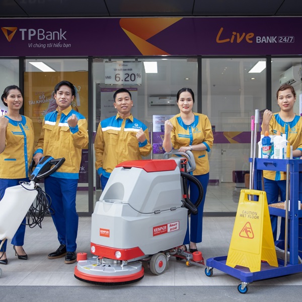 Dịch vụ vệ sinh tại SULUCK được đối tác TPBank tin tưởng hợp tác